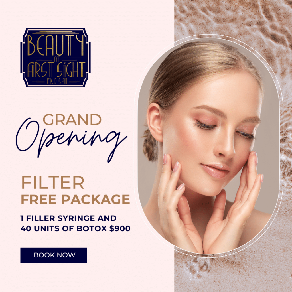Dreamy Female With Closed Eyes - Grand Opening Filter Free Package | Beauty at First Sight Med Spa in Chicago, Illinois